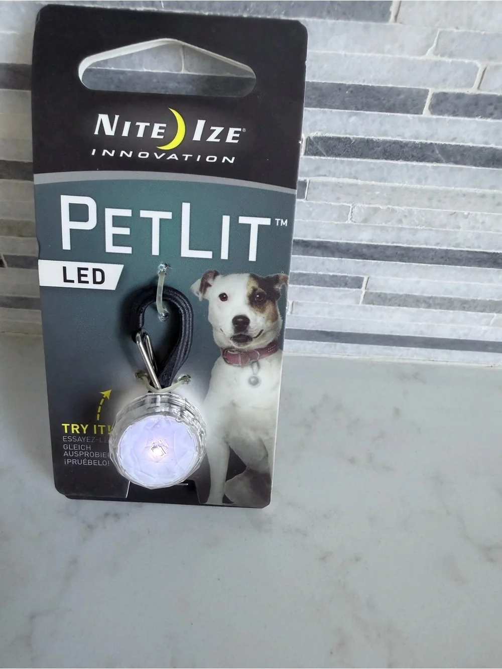 Nite Ize PetLit LED Dog Safety Light - White